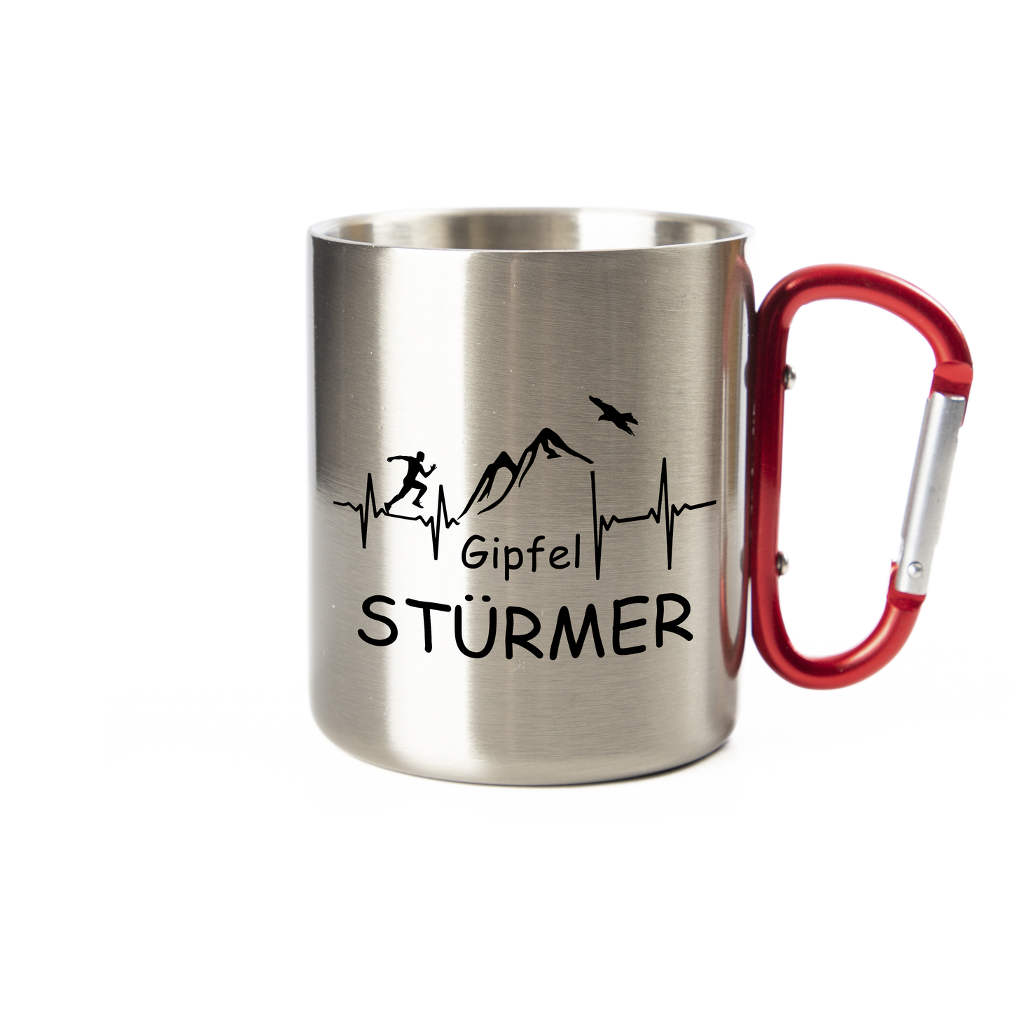 Tasse - Gipfelstürmer - Edelstahl mit Karabiner