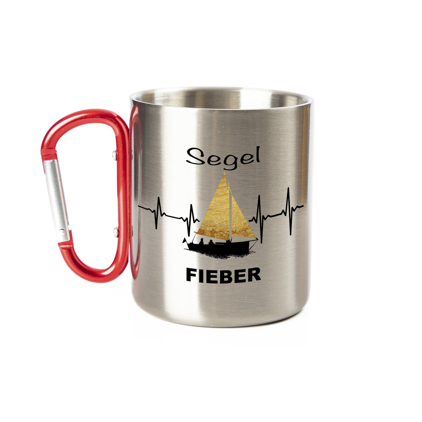 Tasse - Segelfieber - Edelstahl mit Karabiner