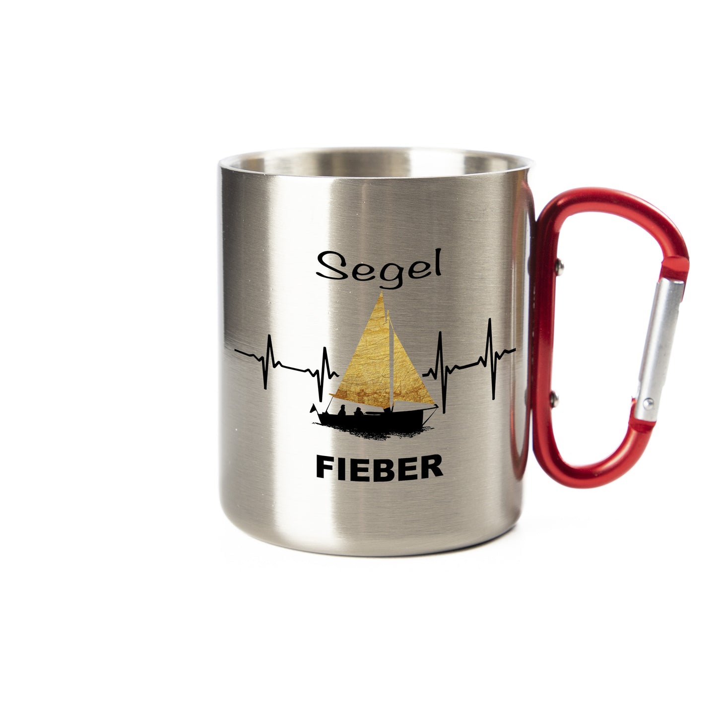 Tasse - Segelfieber - Edelstahl mit Karabiner