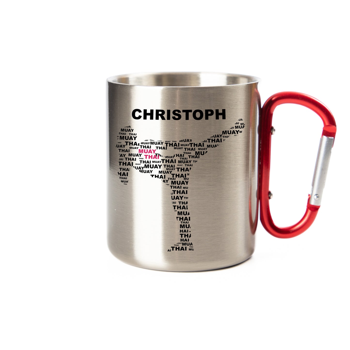 Karabiner Tasse - MUAY THAI - Edelstahl Tasse