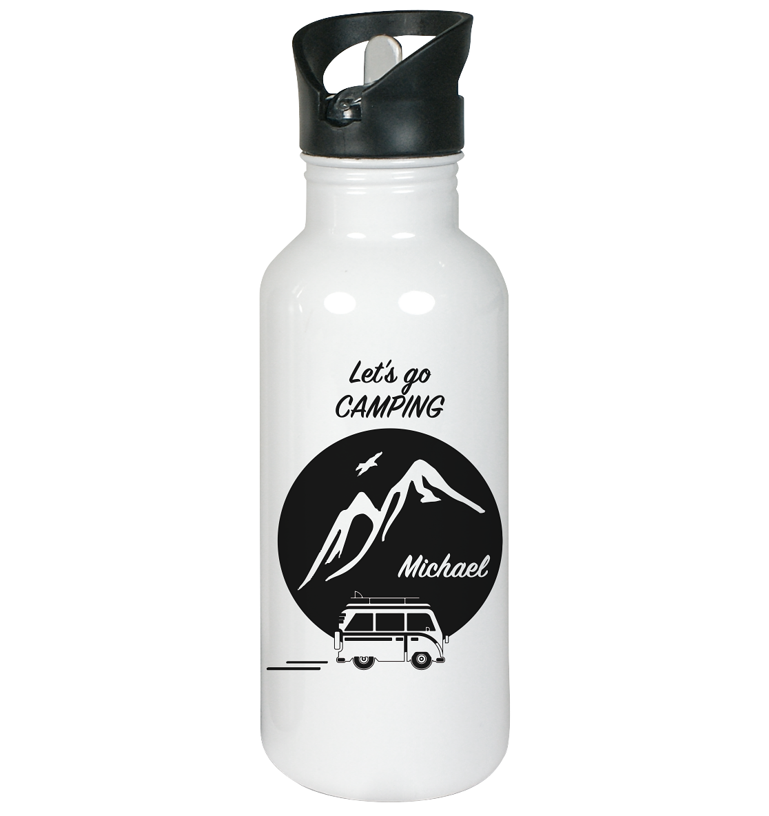 Let's go CAMPING - Edelstahl-Trinkflasche