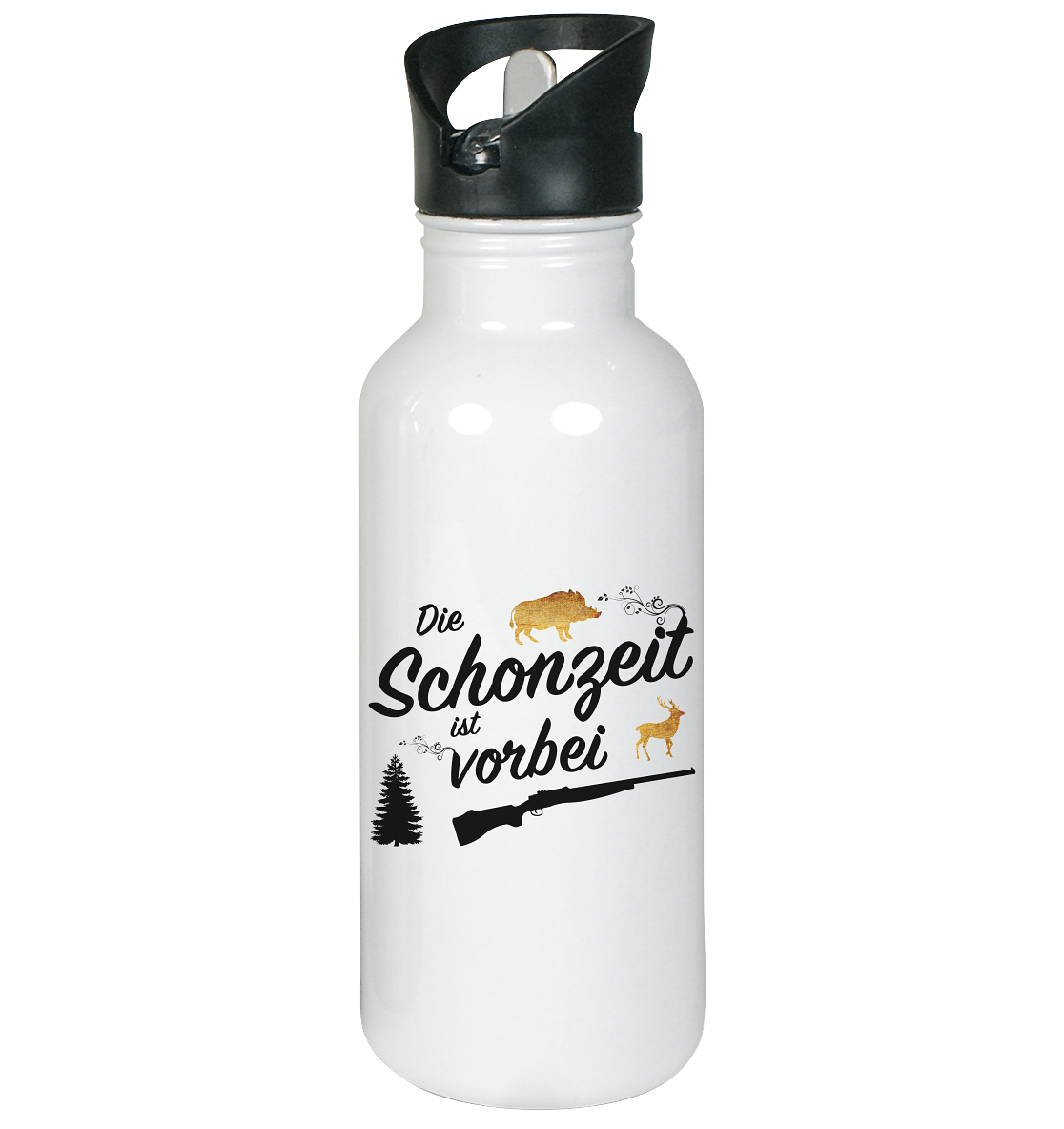 Die Schonzeit ist vorbei - Edelstahl-Trinkflasche