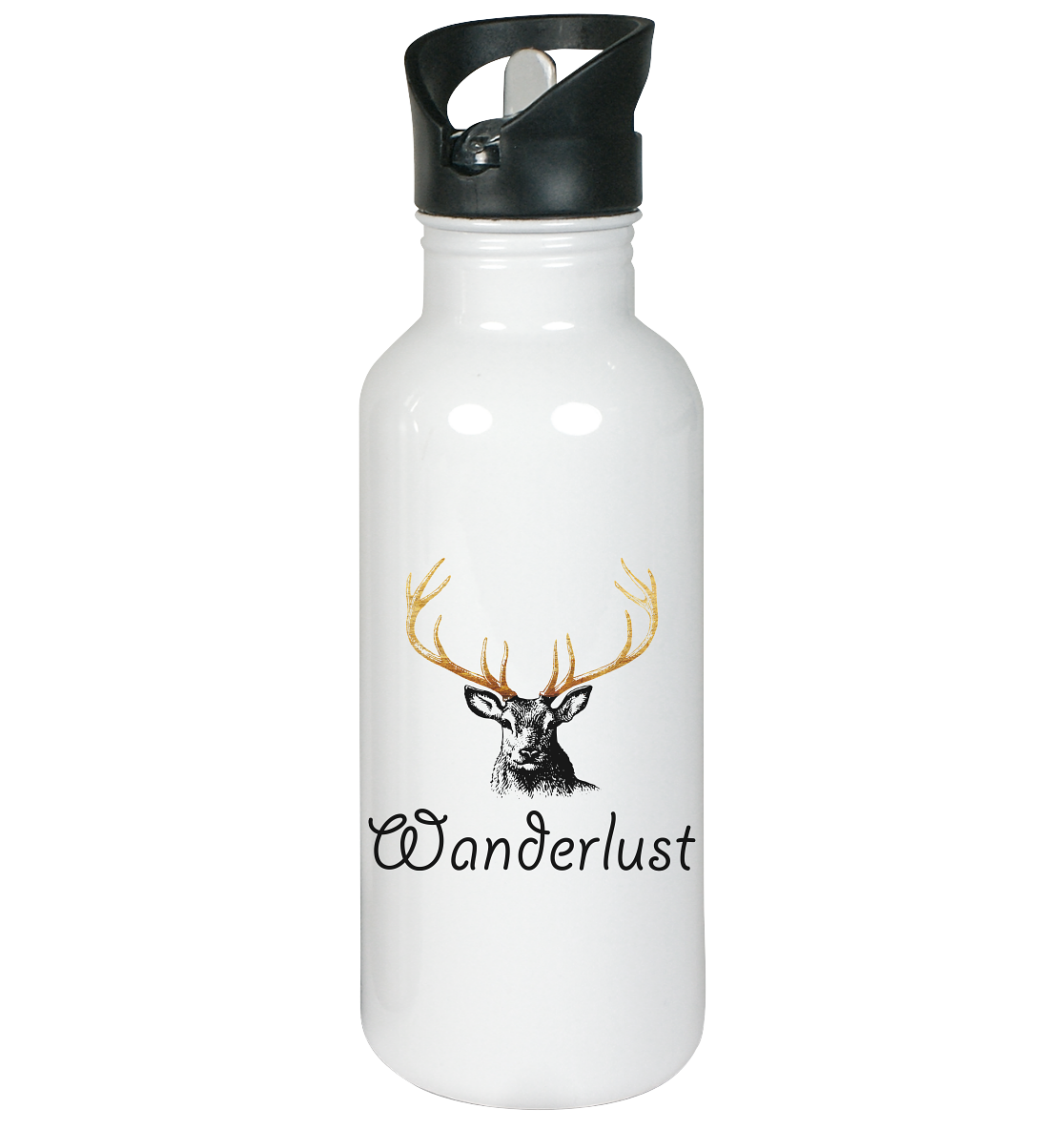 Wanderlust - Edelstahl-Trinkflasche