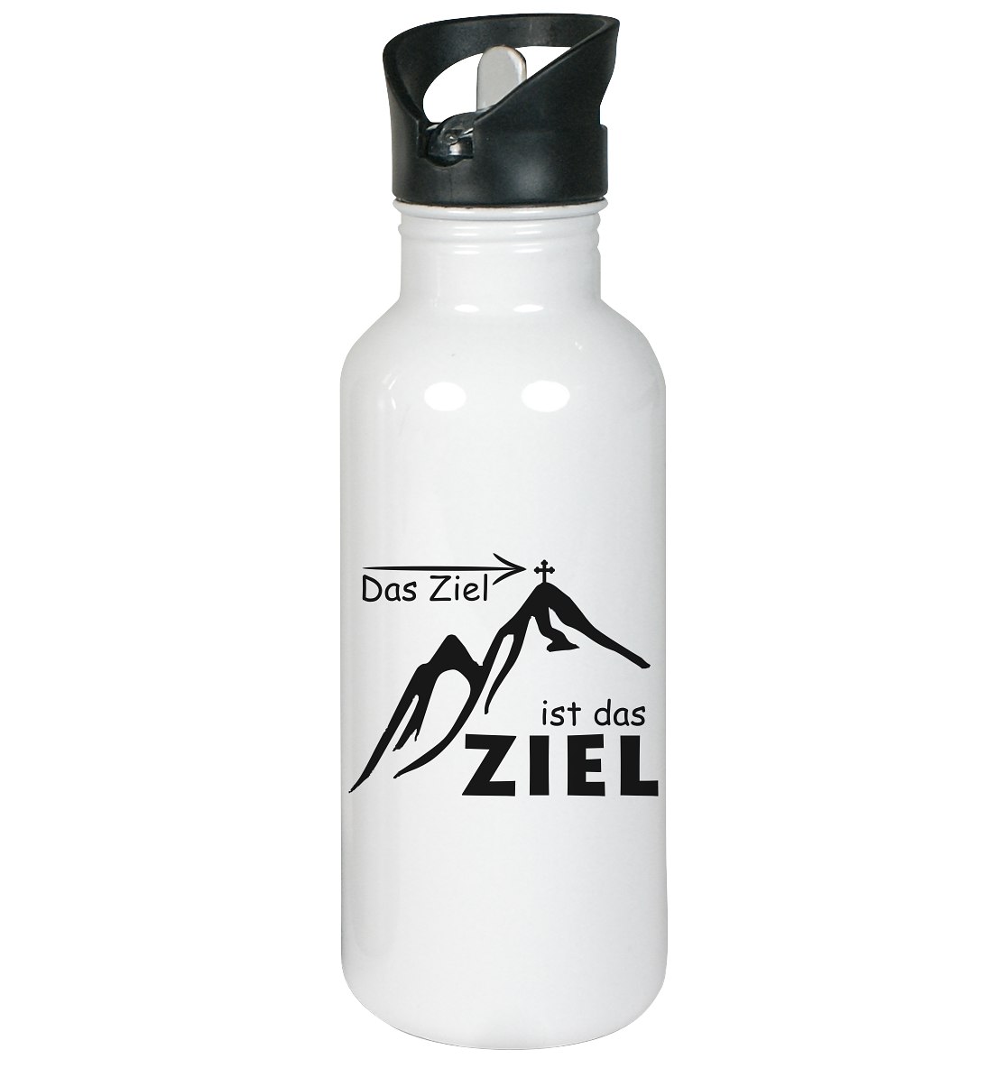 Das Ziel ist das Ziel - Edelstahl-Trinkflasche
