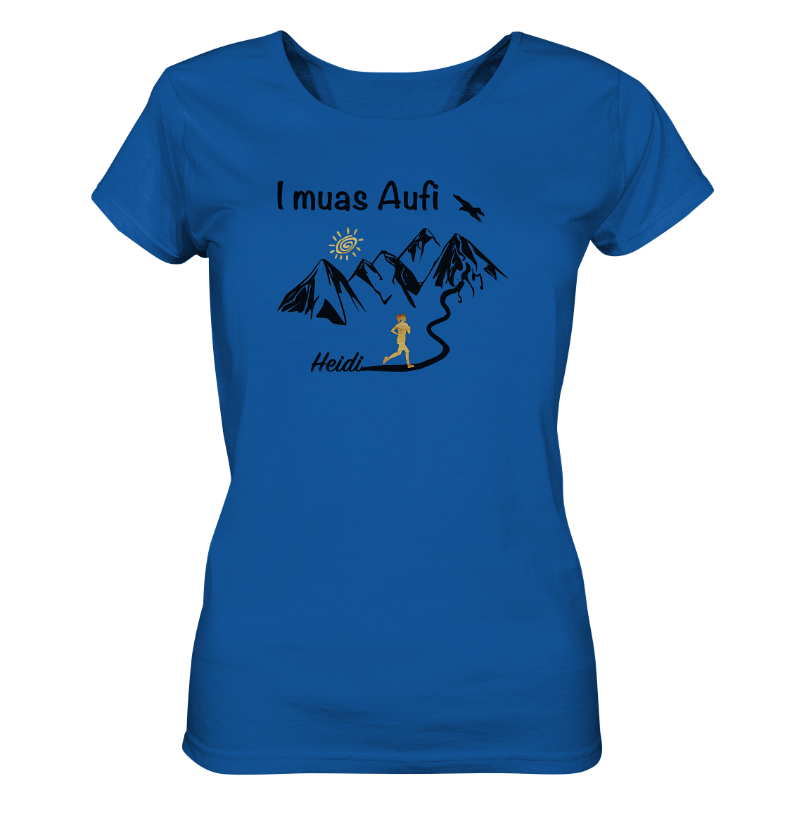 I muas Aufi - Bergläuferin Frau - Ladies Organic Shirt