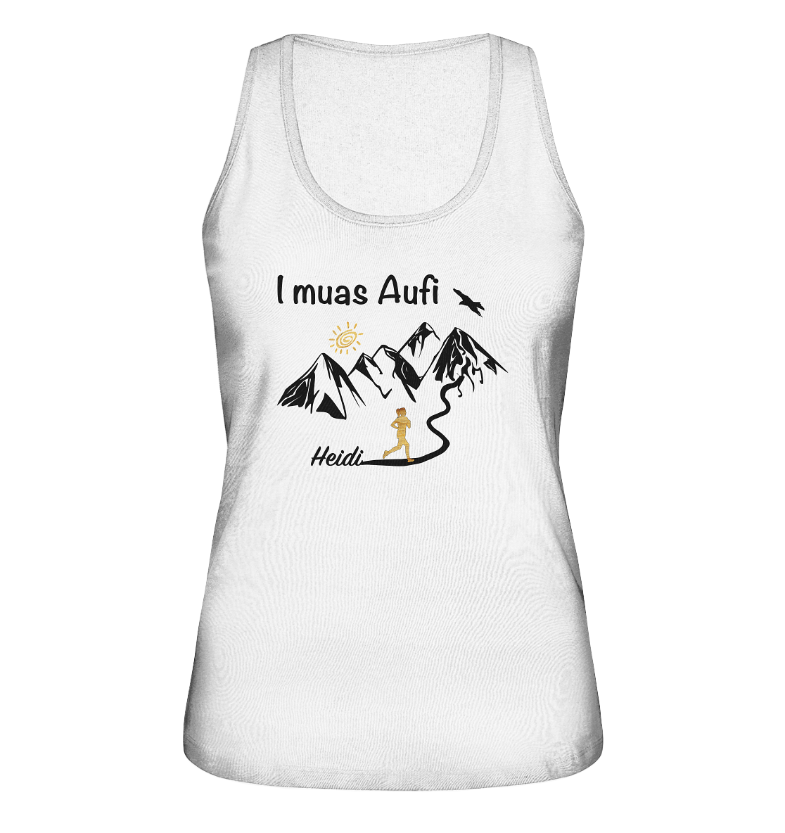 I muas Aufi - Bergläuferin Frau - Ladies Organic Tank-Top