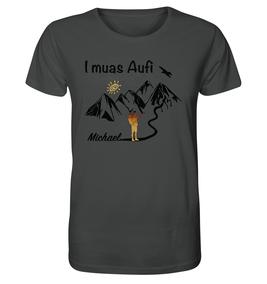 I muas Aufi - Bergsteiger - Organic Shirt
