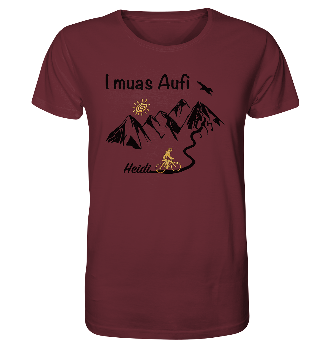 I muas Aufi - MTB Frau - Organic Shirt