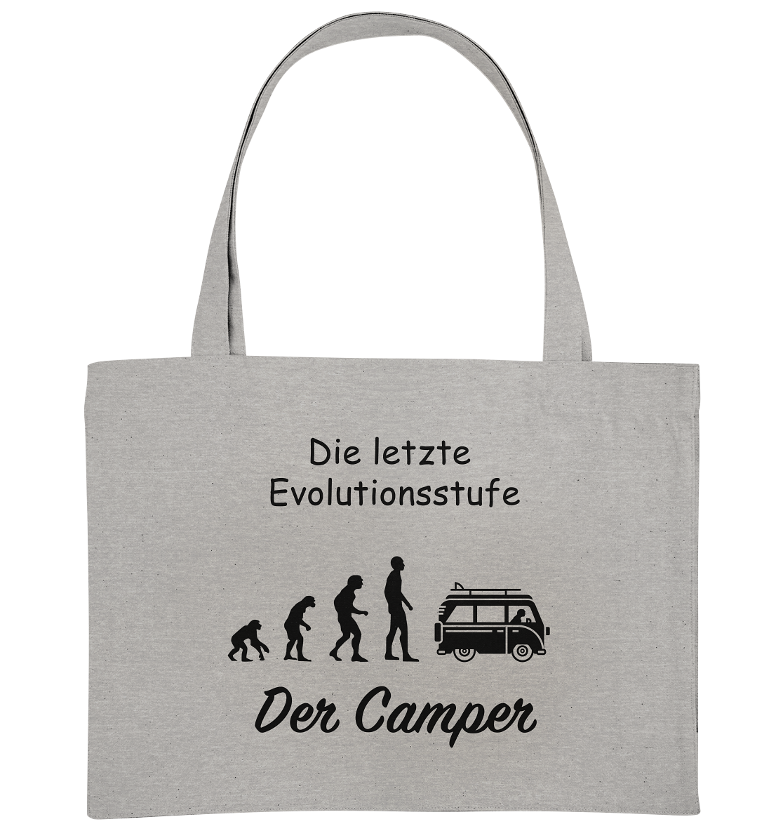 Die letzte Evolutionsstufe - Der Camper - Organic Shopping-Bag