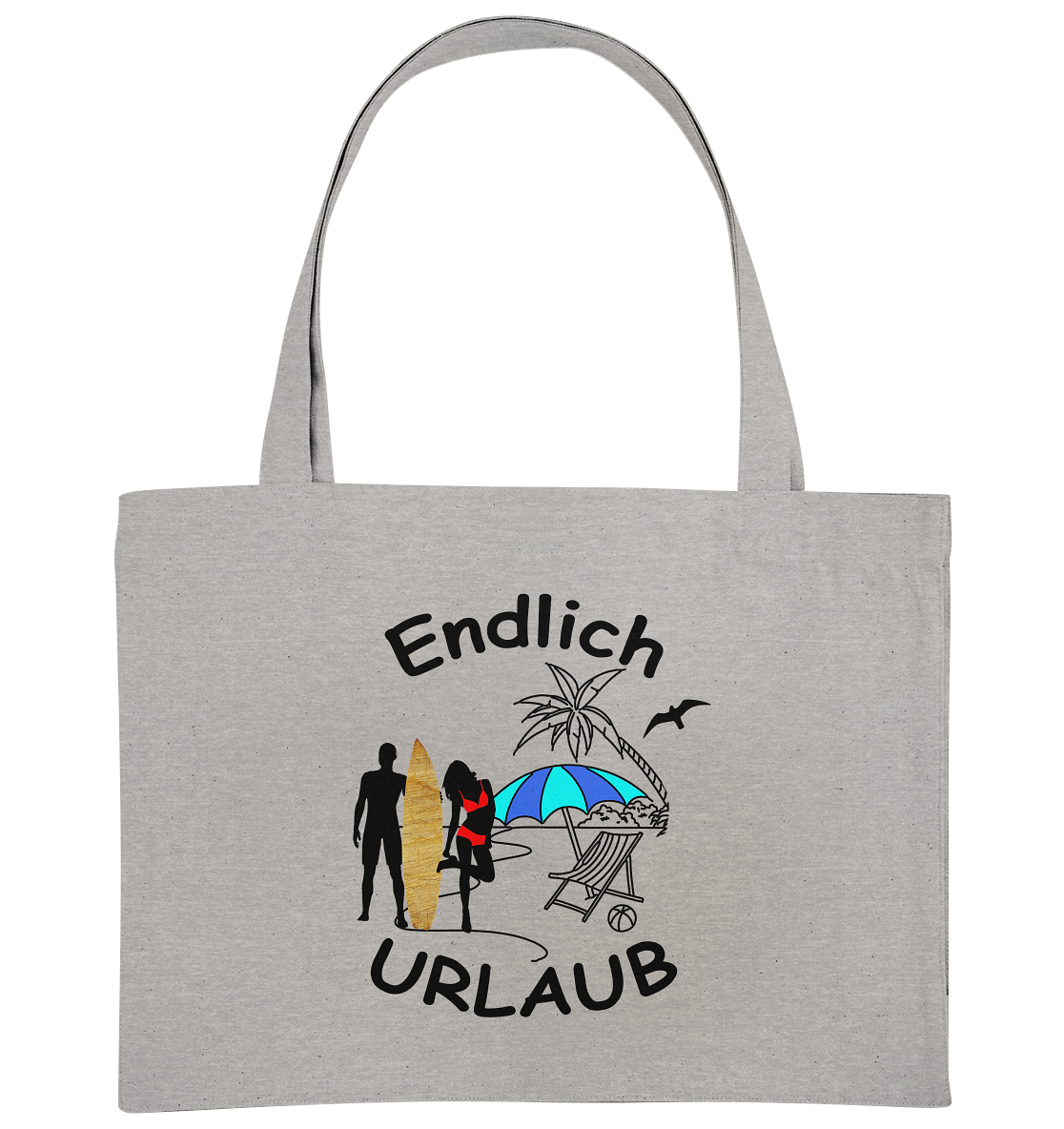 Endlich Urlaub - Organic Shopping-Bag