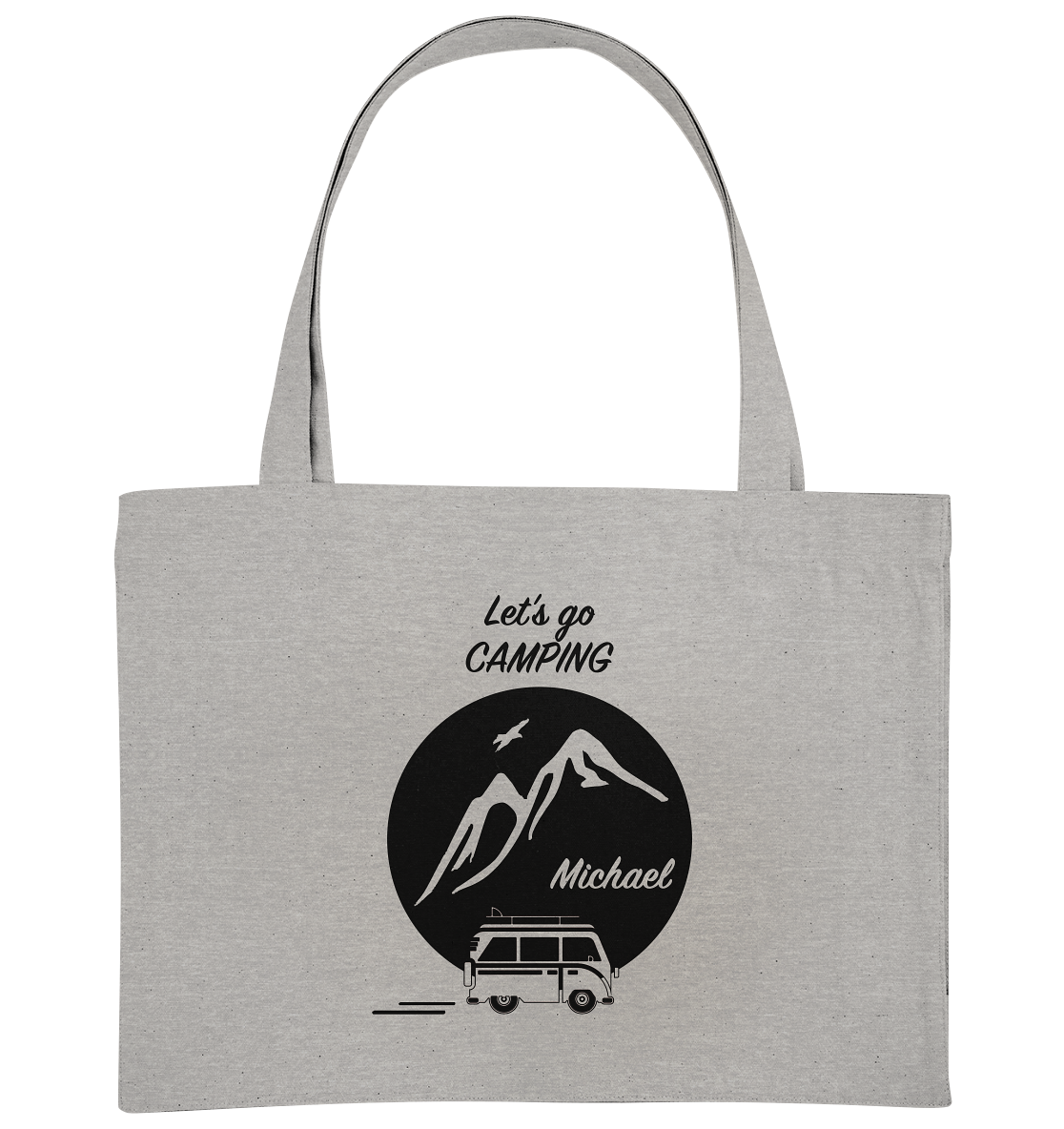 Let's go CAMPING - Organic Shopping-Bag