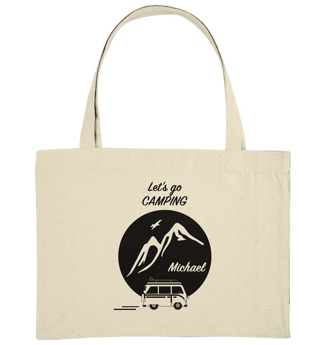 Let's go CAMPING - Organic Shopping-Bag