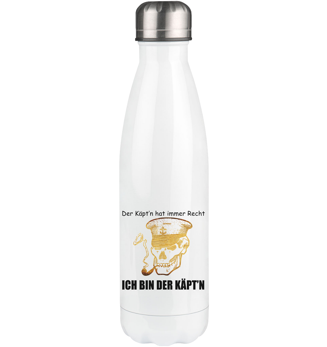 Der Käpt'n hat immer Recht - Ich bin der Käpt'n - Thermoflasche 500ml