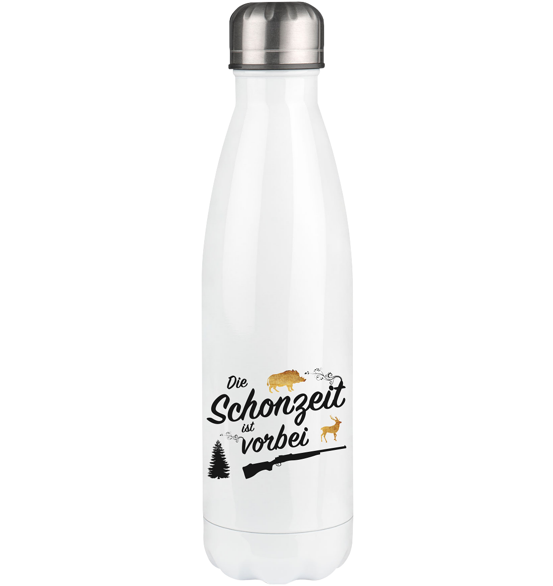 Die Schonzeit ist vorbei - Thermoflasche 500ml