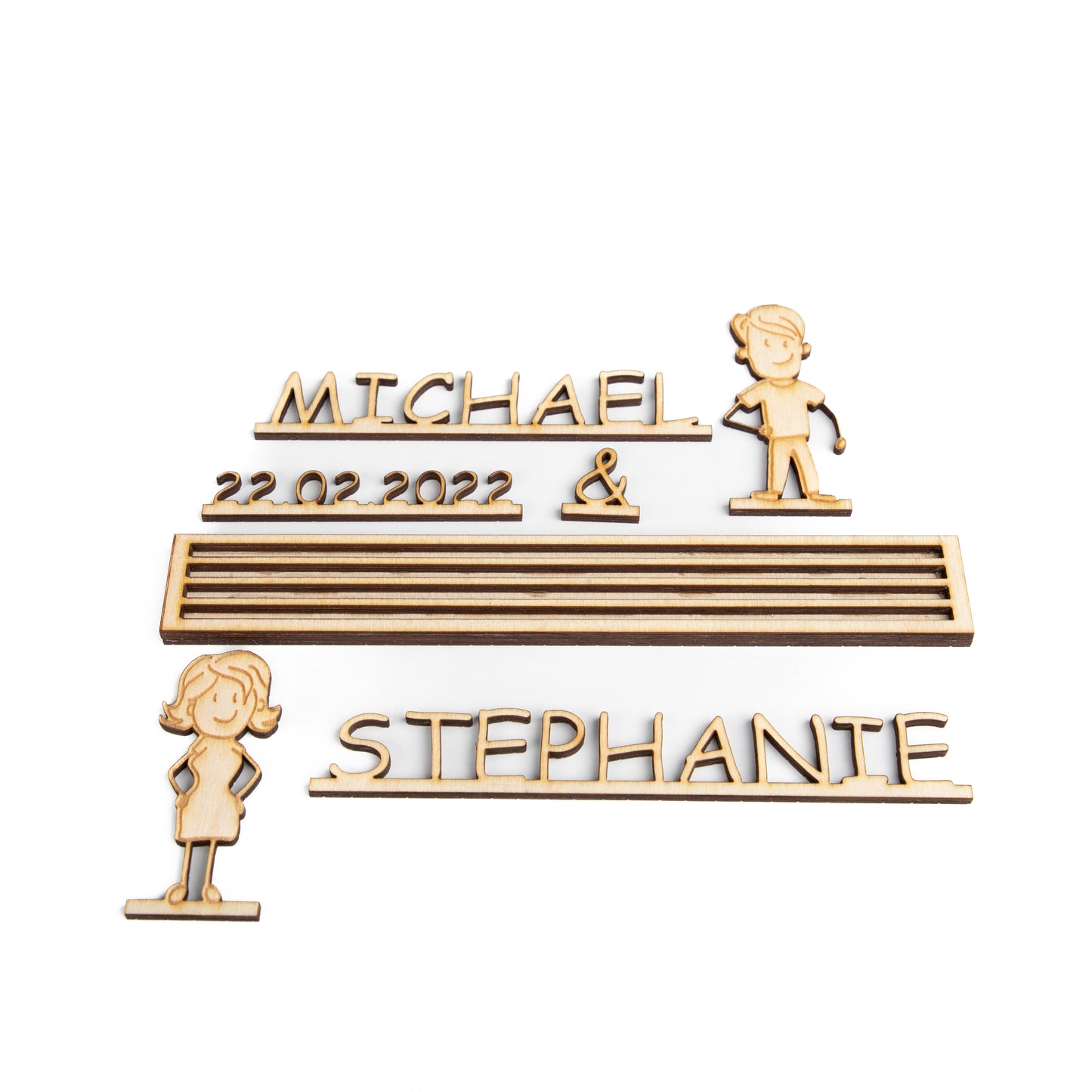 3D Dioarama - Jubiläum - Hochzeitspaar - personalisiert