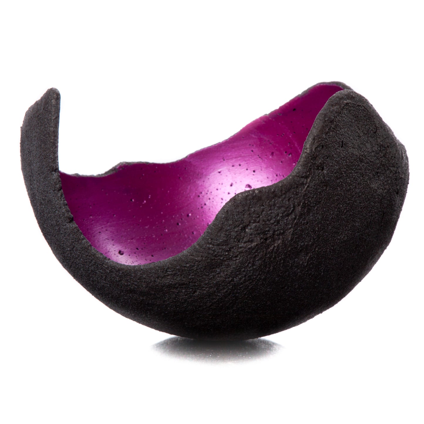 Lichtschale magenta - Beton schwarz-grau