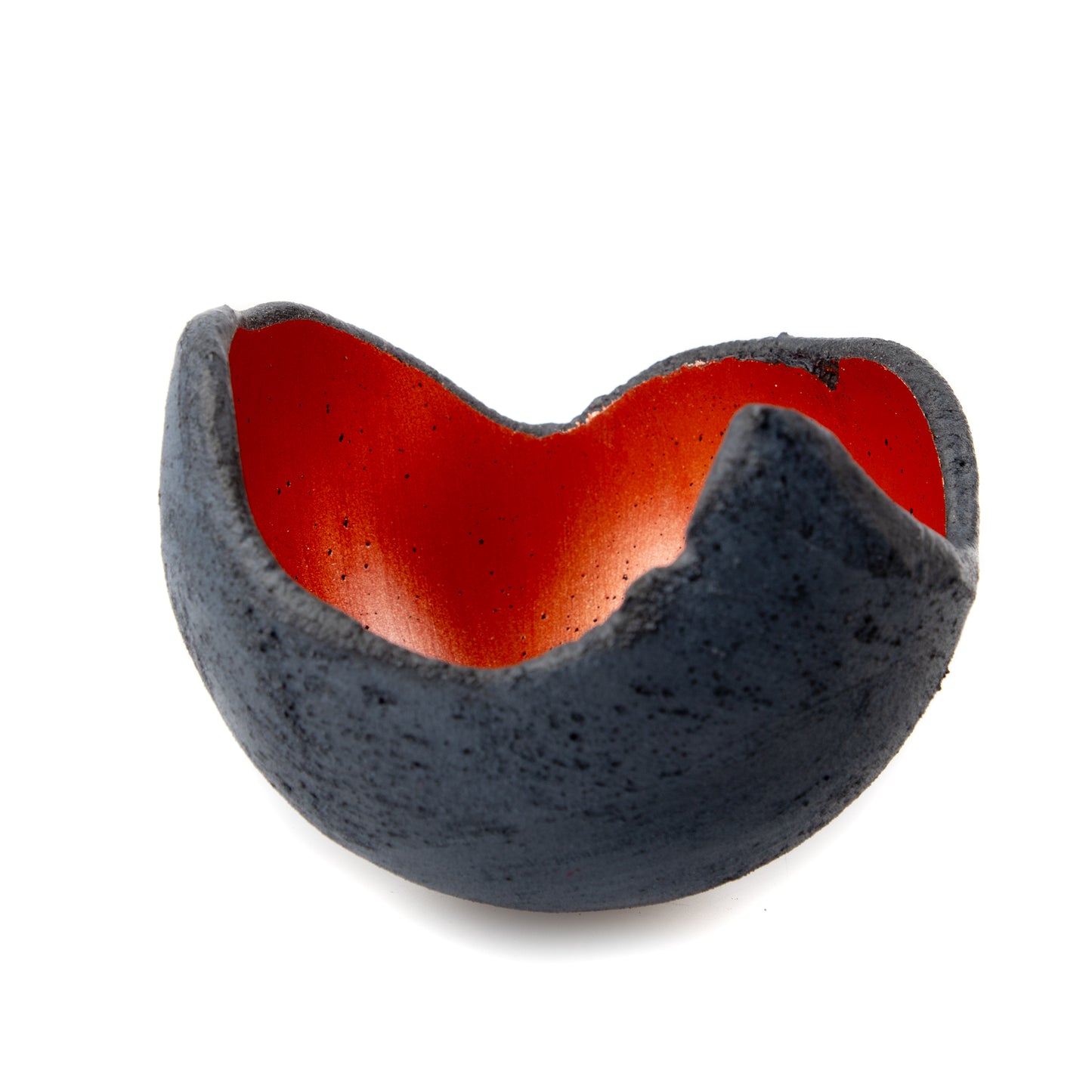 Lichtschale kupfer - Beton schwarz-grau