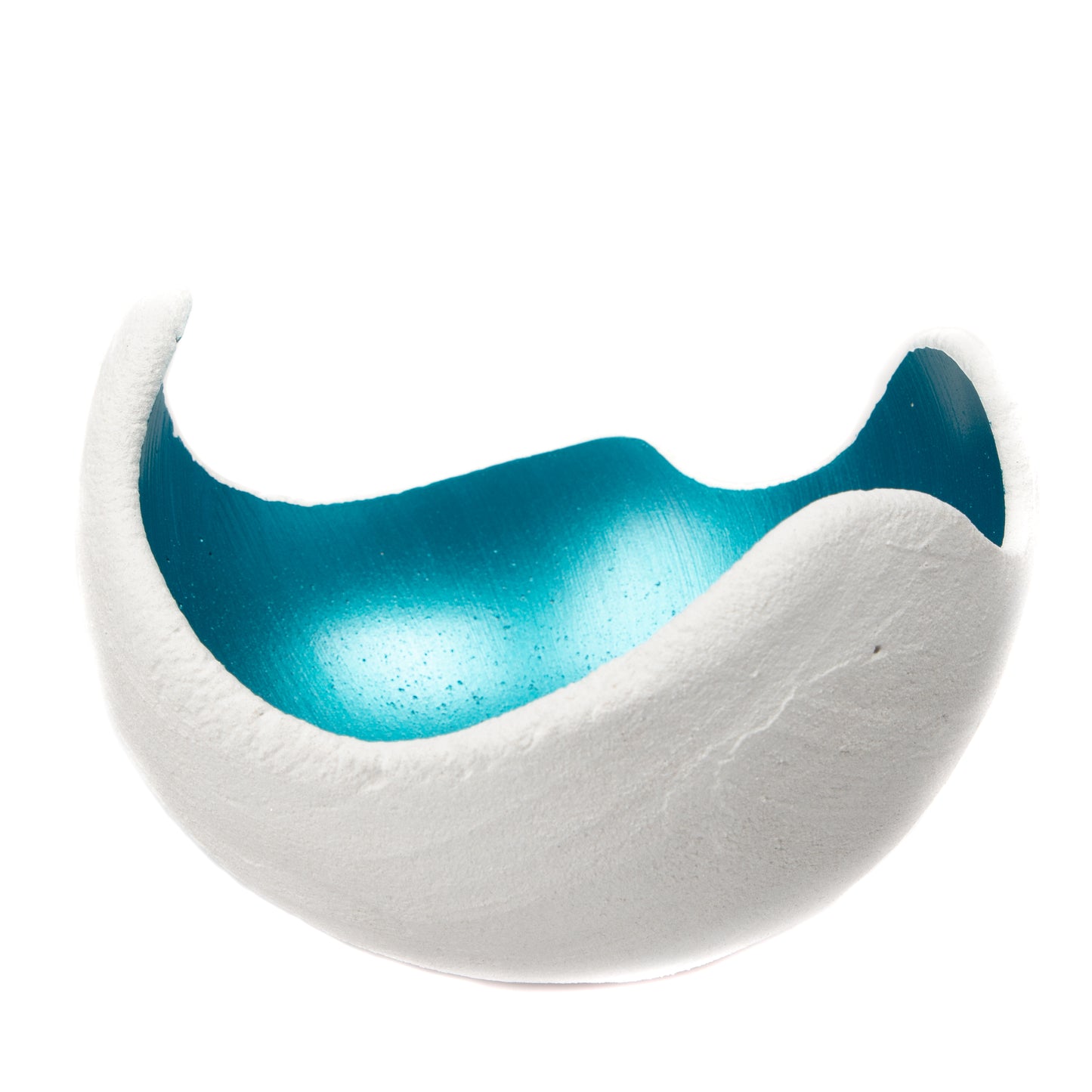 Lichtschale petrol - Beton weiß