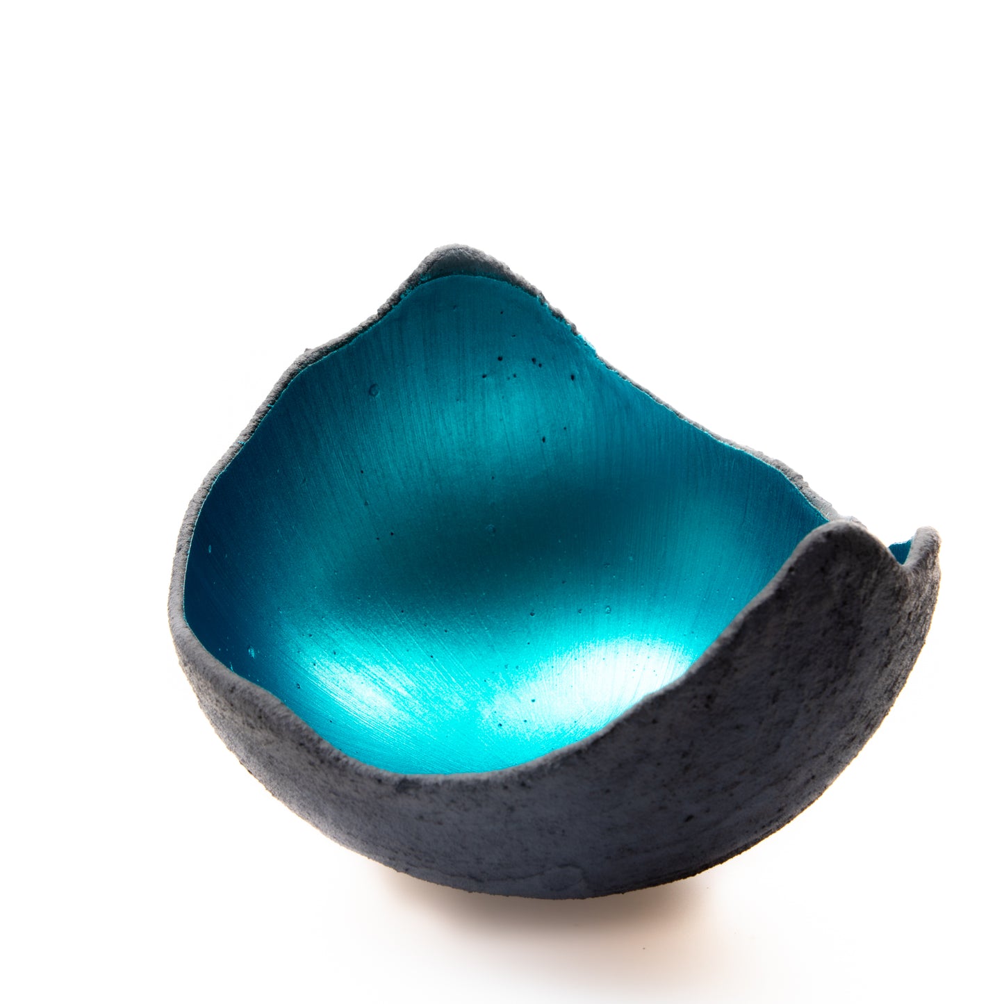 Lichtschale petrol - Beton anthrazit - Größe S