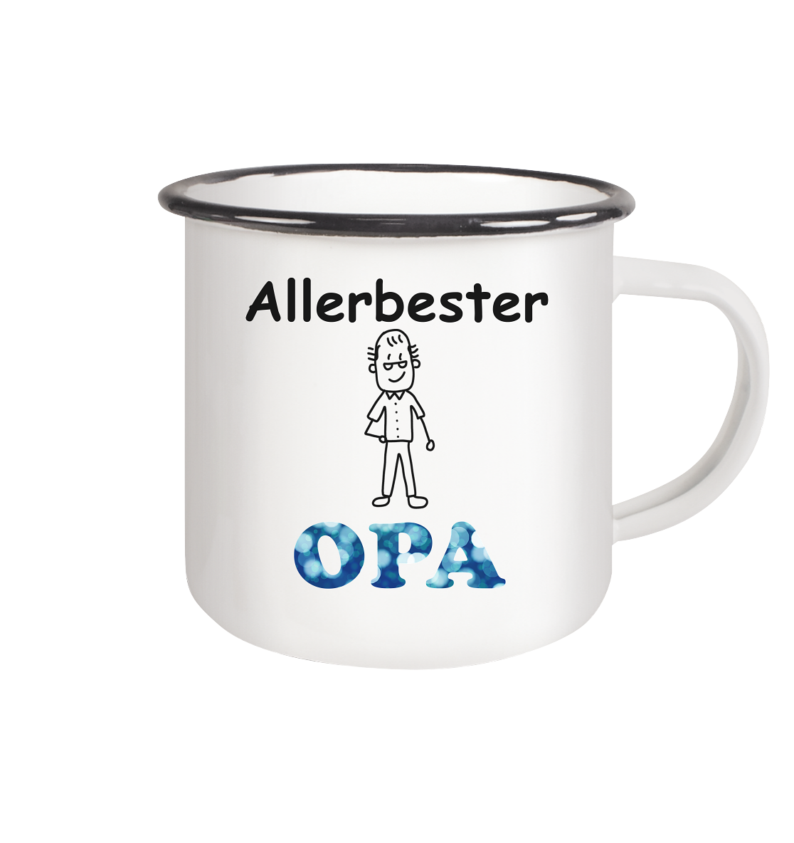 Tasse - Allerbester OPA - Emaille