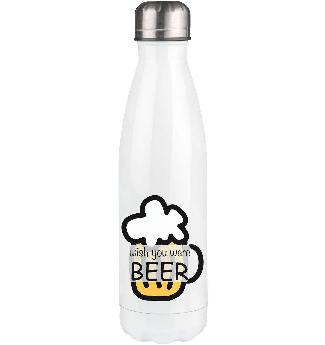 Thermoflasche - wish you were beer - 500ml