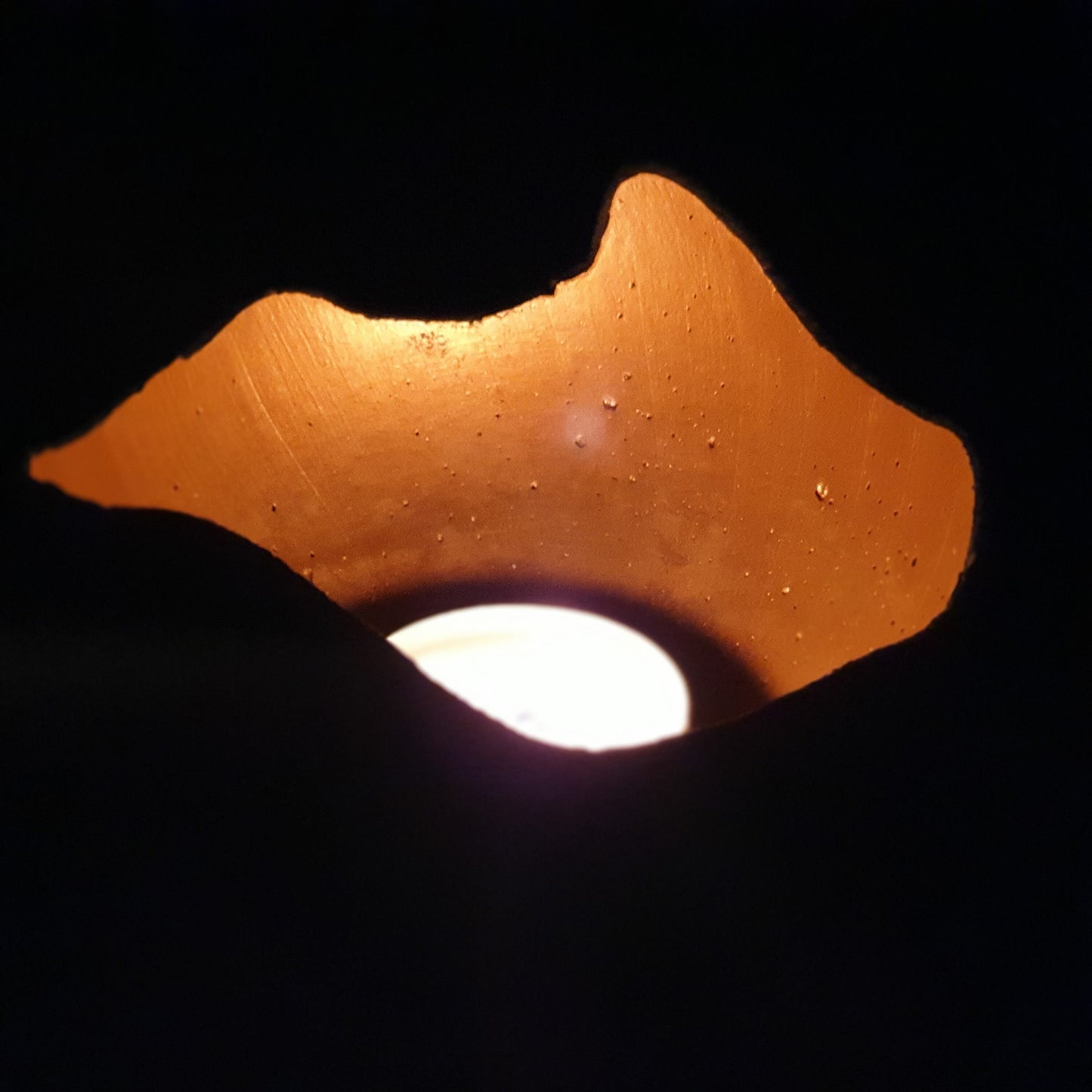 Lichtschale in gold inklusive LED Lichterkette - Größe S