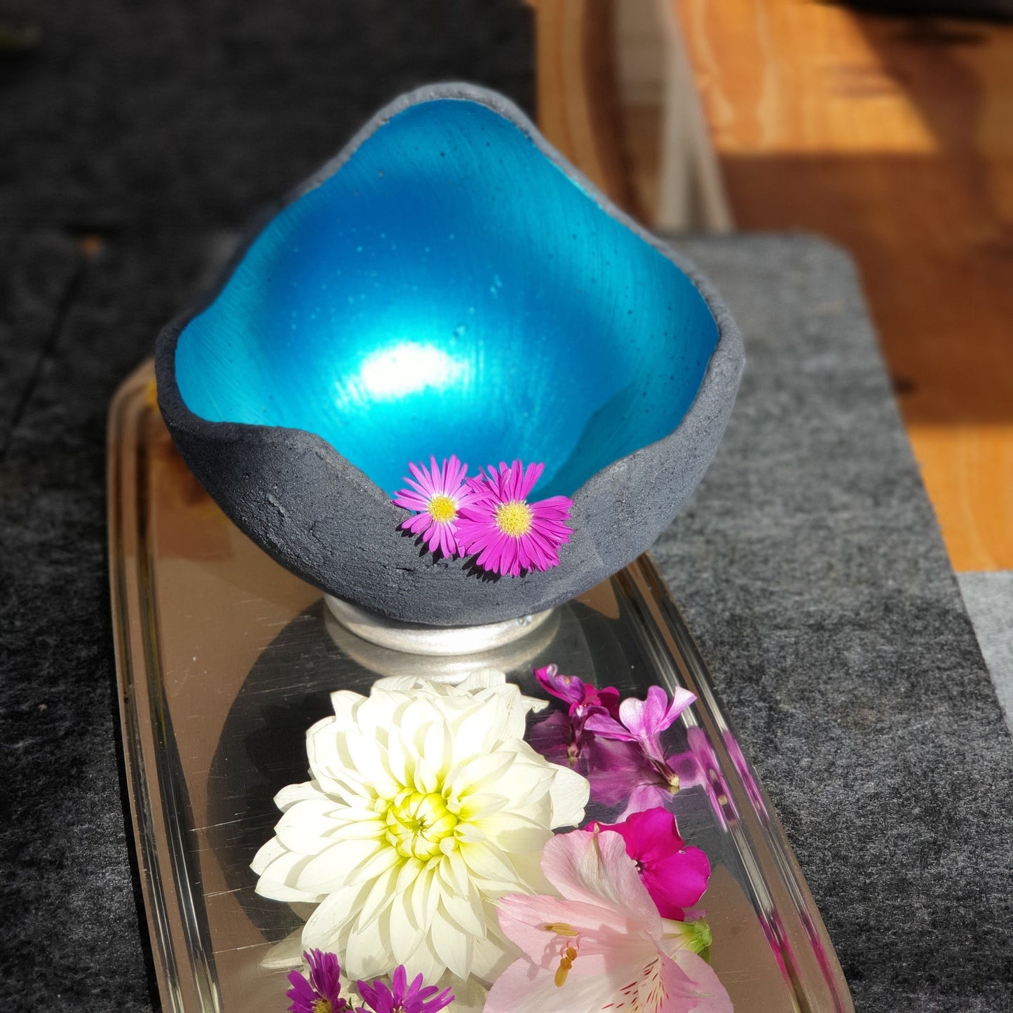 Halter für Lichtschale in silber (XS, S, M)