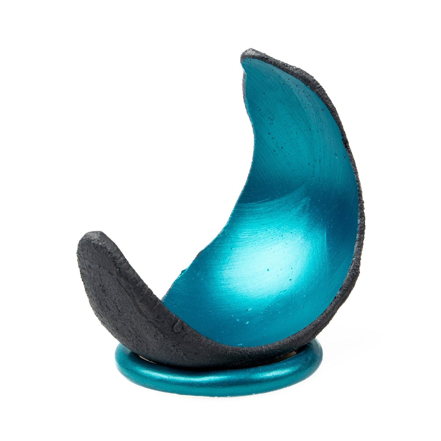 Lichtschale petrol LUNA - Beton schwarz-grau