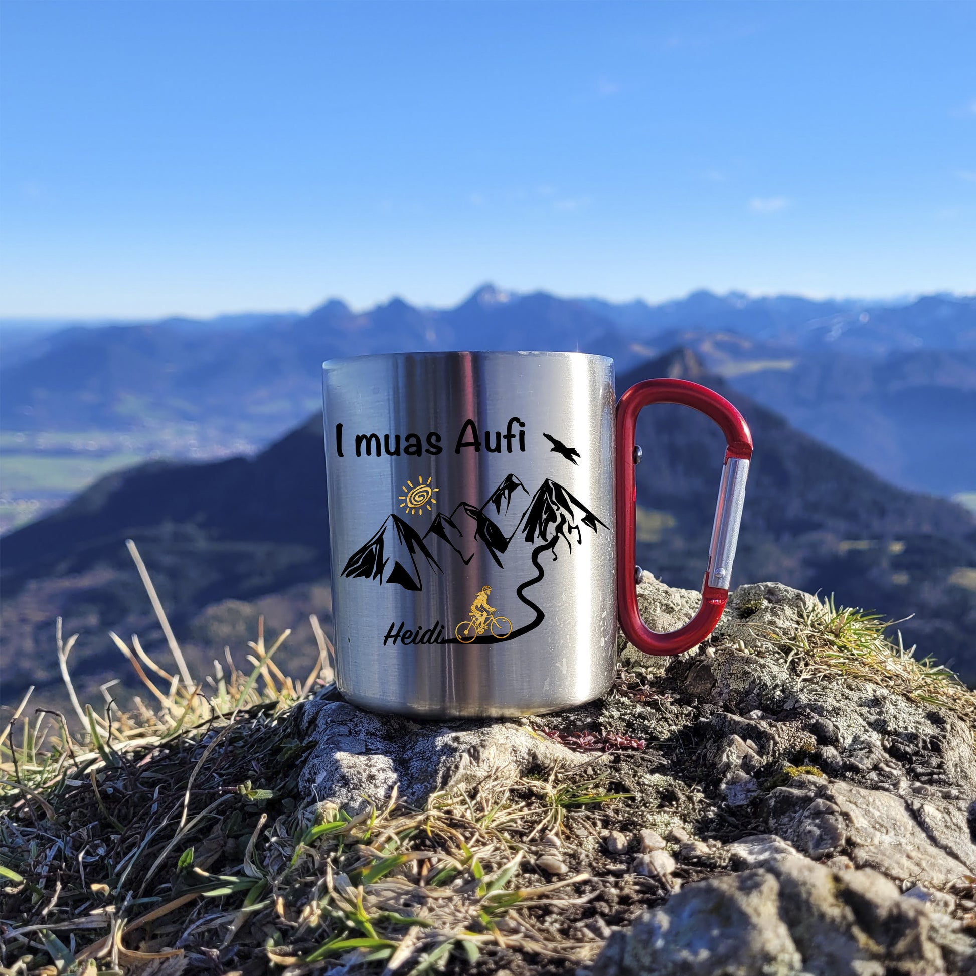 mountainbike tassen Tasse - I muas Aufi - MTB Frau