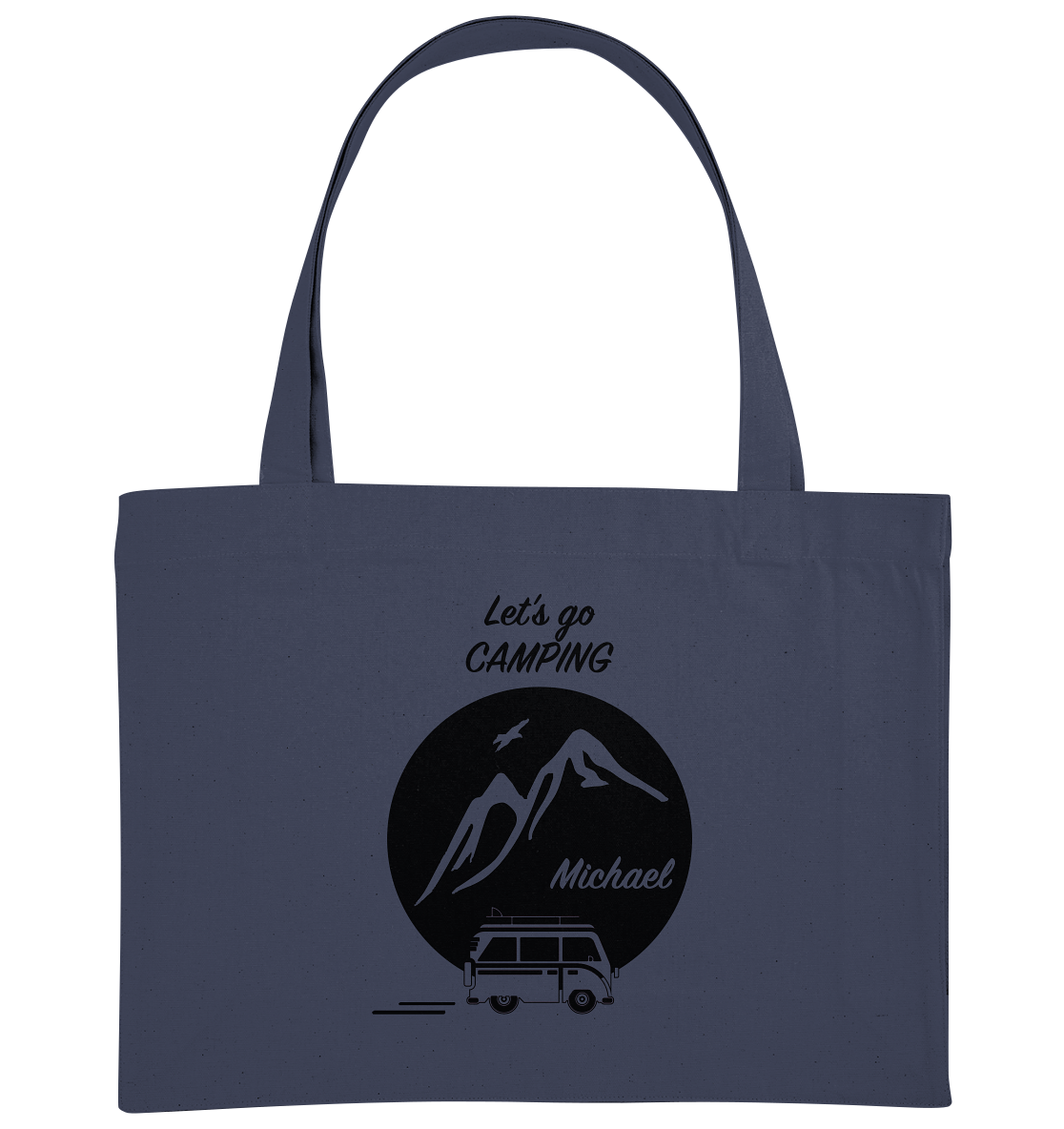 Let's go CAMPING - Organic Shopping-Bag