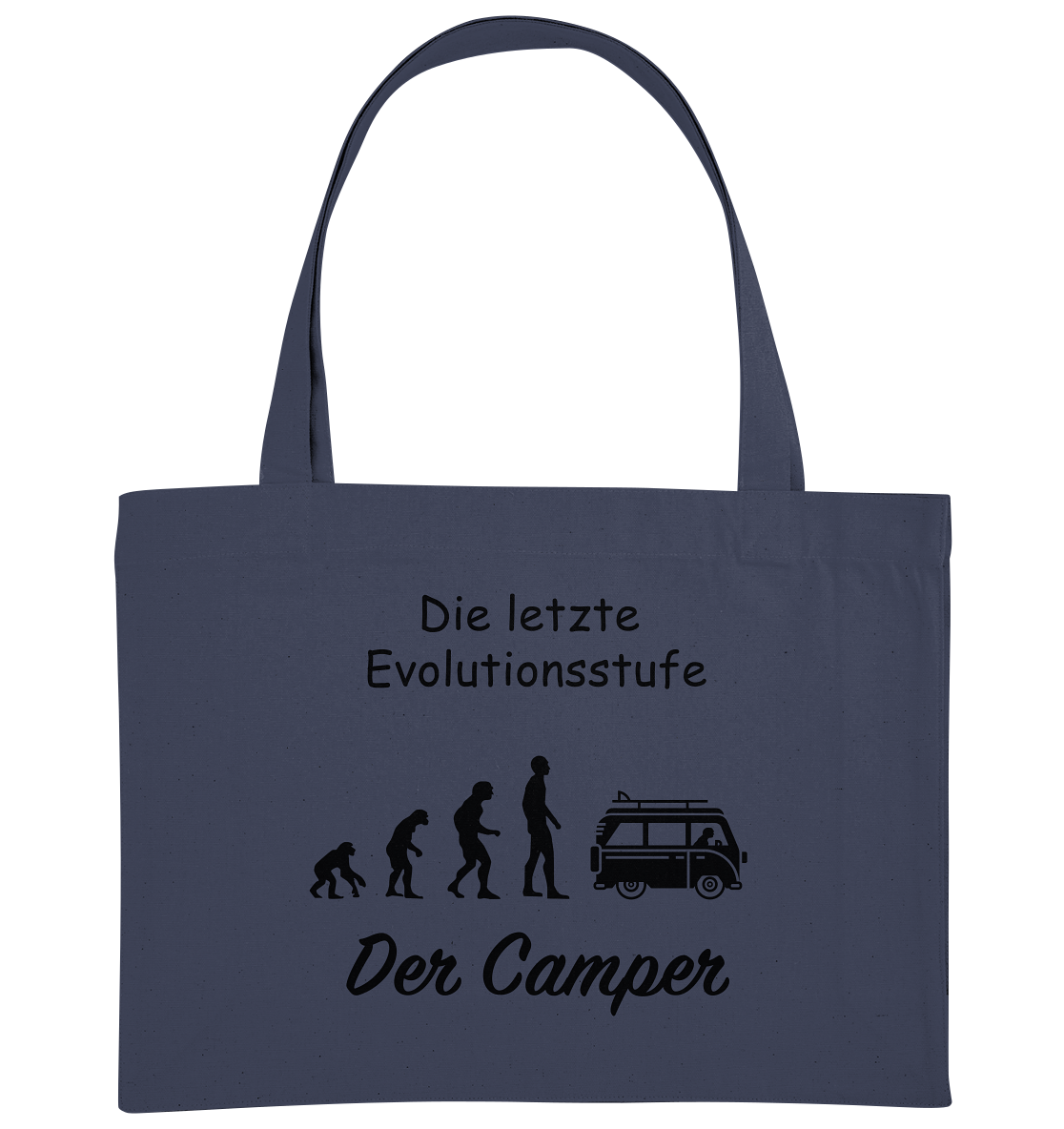 Die letzte Evolutionsstufe - Der Camper - Organic Shopping-Bag