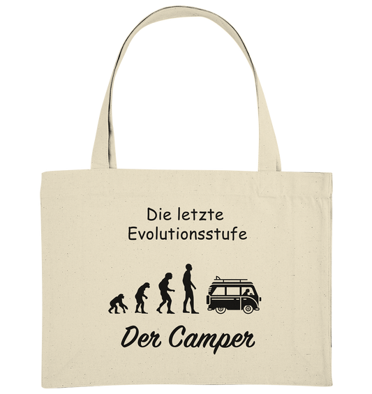 Die letzte Evolutionsstufe - Der Camper - Organic Shopping-Bag