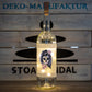 Stoamandal Flaschenlicht - Halloween Zombie - LED Lichterkette in einer Glasflasche