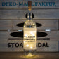 Stoamandal Flaschenlicht - Besser REICH und GESUND - LED Lichterkette in einer Glasflasche