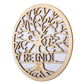 Türschild Holz - Motiv "Baum des Lebens" - personalisiert