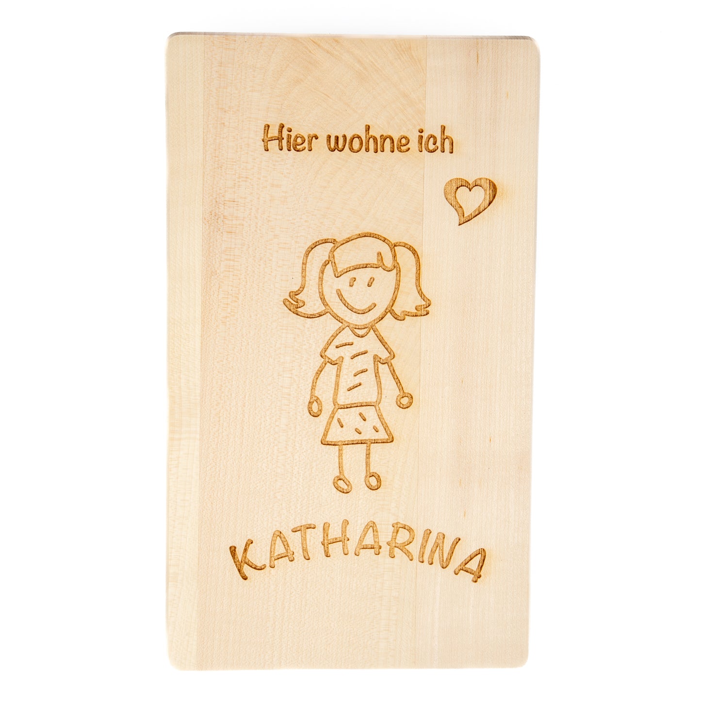 Kinderzimmer Schild aus Holz mit personalisierbarer Gravur