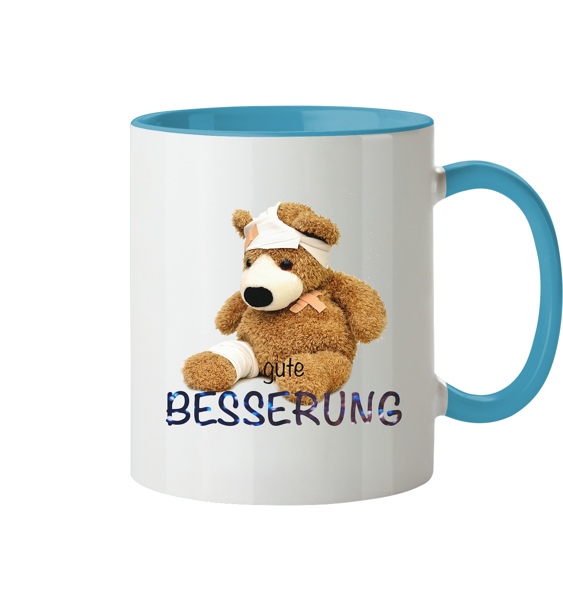 Tasse - gute Besserung - glossy zweifarbig