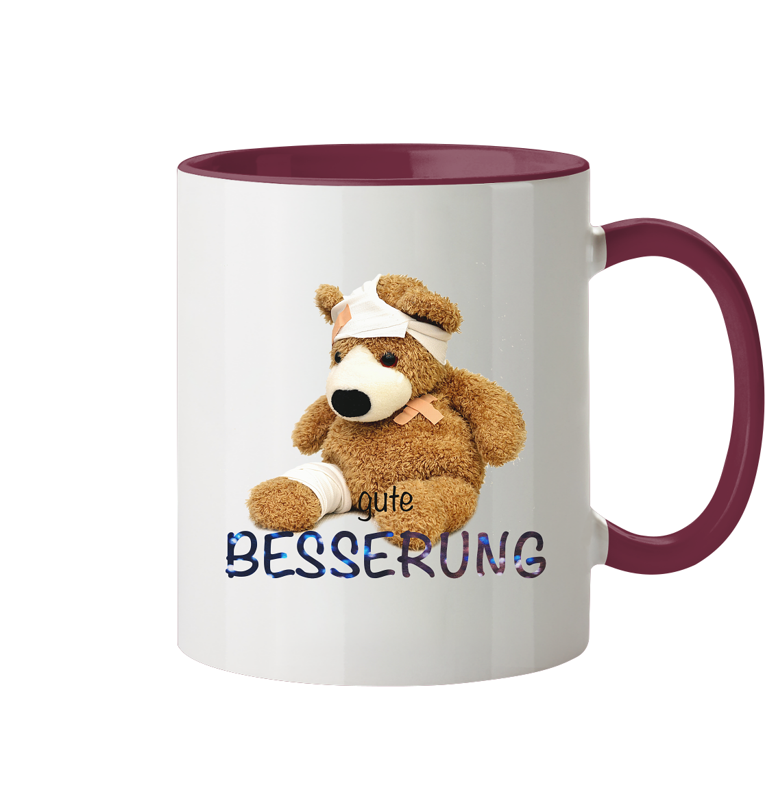 Tasse - gute Besserung - glossy zweifarbig