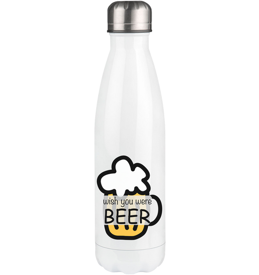 Thermoflasche - wish you were beer - 500ml